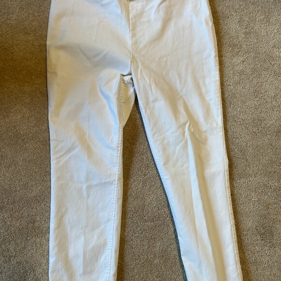 White Crosby Elastic Waist Pull-On Pants Size 12 (Previously Worn) - Picture 2 of 8